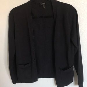 Black cardigan